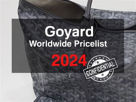 dove comprare goyard|goyard price list paris.